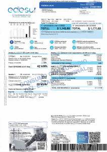 阿根廷 Edesur 公用事业账单模板（Word 和 PDF 格式）Argentina Edesur Utility Bill Template in word and pdf format-帮司令