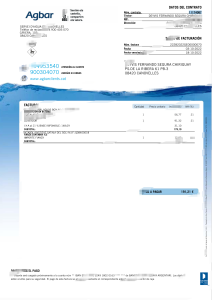 西班牙阿格巴尔水务服务账单模板（Word 和 PDF 格式）Spain Agbar Water Service Bill Template word And PDF Template-帮司令
