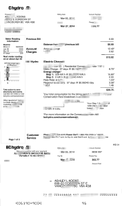 加拿大不列颠哥伦比亚省水电公用事业账单Word及PDF模板（2页）Canada BC Hydro Utility Bill Word And PDF Template (2 Pages)-帮司令