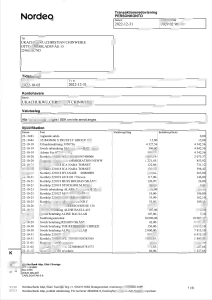 瑞典北欧银行对账单 Word 和 PDF 模板（4 页）Sweden Nordea Bank Statement Word And PDF Template (4 Pages)-帮司令