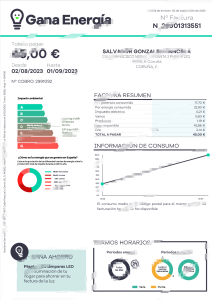 西班牙高利尼亚服务公司 S.L. 电费账单 Word 和 PDF 模板（2 页）Spain Gaolania Servicios S.L. Electricity Bill Word And PDF Template (2 Pages)-帮司令
