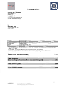 UniCredit 银行奥地利股份公司对账单模板UniCredit Bank Austria AG Statement Template-帮司令