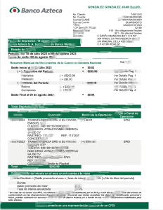 厄瓜多尔瓜亚基尔银行账户对账单模板（Word和PDF格式）Ecuadorian Guayaquil bank account statement template (Word and PDF formats)-帮司令