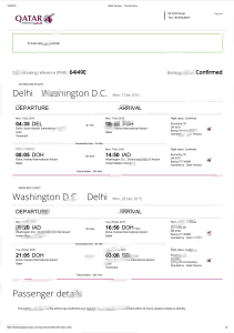 卡塔尔航空航班确认模板Qatar Airways Flight Confirmation Template-帮司令