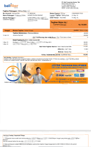 印尼巴厘光纤水电费账单模板，提供Word和PDF格式Indonesia Bali fiber optic water and electricity bill template, available in Word and PDF formats.-帮司令