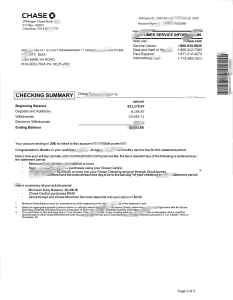 Chase银行对账单模板（Word和PDF格式）V2025Chase Bank Statement Template (Word and PDF formats) V2025-帮司令