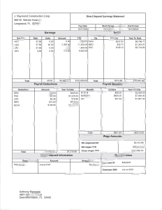 美国PNC银行工资单Word和PDF模板PNC Bank Pay Slip Word and PDF Templates-帮司令