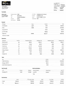 美国 PHI 航空医疗工资单 Word 和 PDF 模板USA PHI Air Medical Paystub Word And PDF Template-帮司令