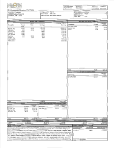 美国纪念赫尔曼医疗系统工资单 Word 和 PDF 模板USA Memorial Hermann Health System Paystub Word And PDF Template-帮司令