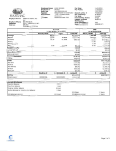 美国 Sazerac 工资单 Word 和 PDF 模板USA Sazerac Paystub Word And PDF Template-帮司令