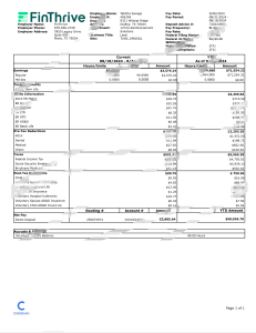 美国 FinThrive 工资单 Word 和 PDF 模板USA FinThrive Paystub Word And PDF Template-帮司令