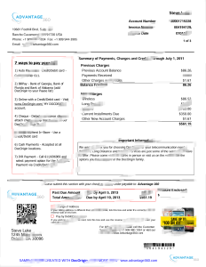 美国DocOrigin电话账单模板（Word和PDF格式）United States DocOrigin Phone Bill Template in Word and PDF format-帮司令