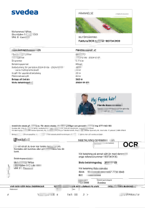 瑞典 Svedea 汽车保险发票 Word 和 PDF 模板Sweden Svedea Car Insurance Invoice Word And PDF Template-帮司令