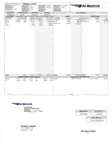 美国航空运输协会工资单 Word 和 PDF 模板USA Air Methods Paystub Word And PDF Template-帮司令
