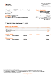 西班牙镍银行账户直接扣款收据 Word 和 PDF 模板Spain Nickel Bank Account Direct Debit Receipt Word And PDF Template-帮司令