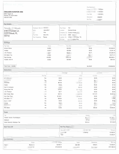 美国考尔森航空工资单Word和PDF模板Coulson Airlines Pay Slip Word and PDF Template-帮司令