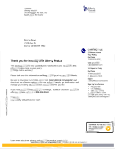 Liberty Mutual 汽车保险保单模板（Word 和 PDF 格式）Liberty Mutual Auto Insurance Policy Template in Word and PDF Format-帮司令