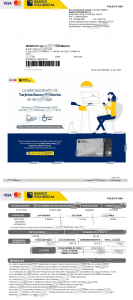 厄瓜多尔皮钦查银行 Visa 信用卡账单 Word 和 PDF 模板Ecuador Banco Pichincha Visa Credit Card Statement Word And PDF Template-帮司令