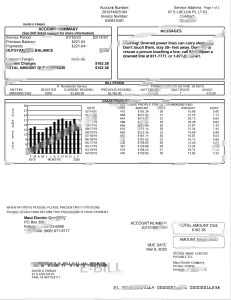 美国电力公司公用事业账单模板（Word 和 PDF 格式）us Electric Company Utility Bill Template in Word and PDF Format-帮司令