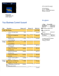 希腊比雷埃夫斯银行商业报表 Word 和 PDF 模板Greece Piraeus Bank Business Statement Word And PDF Template-帮司令