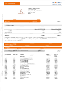 西班牙 ING 直接综合语句 Word 和 PDF 模板（3页）Spain ING Direct Integrated Statement Word And PDF Template (3 Pages)-帮司令