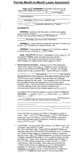 佛罗里达州租赁协议模板（月租）Florida Lease Agreement Template (Monthly)-帮司令