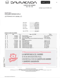 哥伦比亚达维维恩达银行对账单 Word 和 PDF 模板（3 页）Colombia Davivienda Bank Statement Word and PDF Template (3 Pages)-帮司令