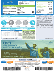 哥伦比亚 Afinia 公用事业账单 Word 和 PDF 模板（2 页）Colombia Afinia Utility Bill Word and PDF Template (2 Pages)-帮司令