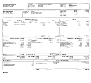 美国埃斯孔迪多联合学区工资单 Word 和 PDF 模板USA Escondido Union School District PayStub Word and PDF Template-帮司令