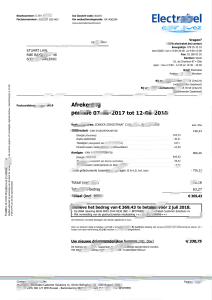 比利时 Electrabel 公用事业账单 Word 和 PDF 模板Belgium Electrabel Utility Bill Word and PDF Template-帮司令