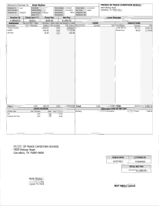 美国和平王子基督教学校工资单 Word 和 PDF 模板（6 页）USA PRINCE OF PEACE CHRISTIAN SCHOOL PayStub Word And PDF Template (6 Pages)-帮司令