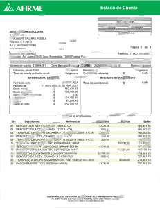 墨西哥Afirme银行对账单Word及PDF模板（4页）Mexican Afirme Bank Statement Template (Word and PDF) (4 pages)-帮司令