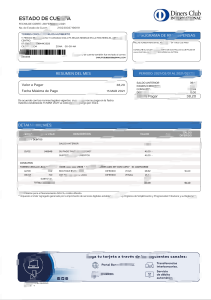 厄瓜多尔 Banco Diners Club 银行对账单 Word 和 PDF 模板（4 页）Ecuador Banco Diners Club Bank Statement Word And PDF Template (4 Pages)-帮司令