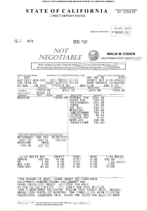 美国加利福尼亚州工资单Word及PDF模板（7页）California, USA Paycheck Word and PDF Template (7 pages)-帮司令